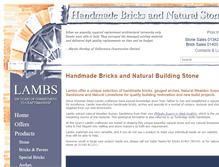 Tablet Screenshot of lambsbricks.com